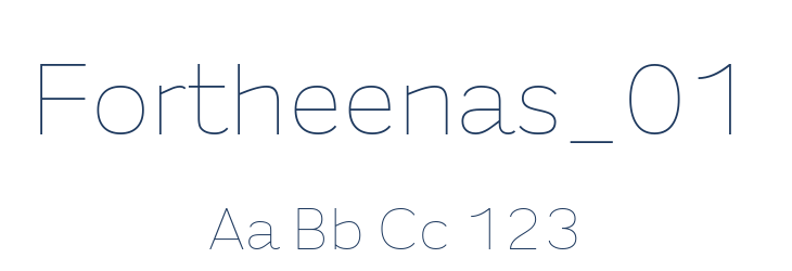 Fortheenas_01 Font Preview