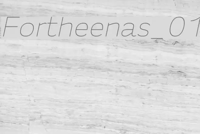 Fortheenas_01 Font examples