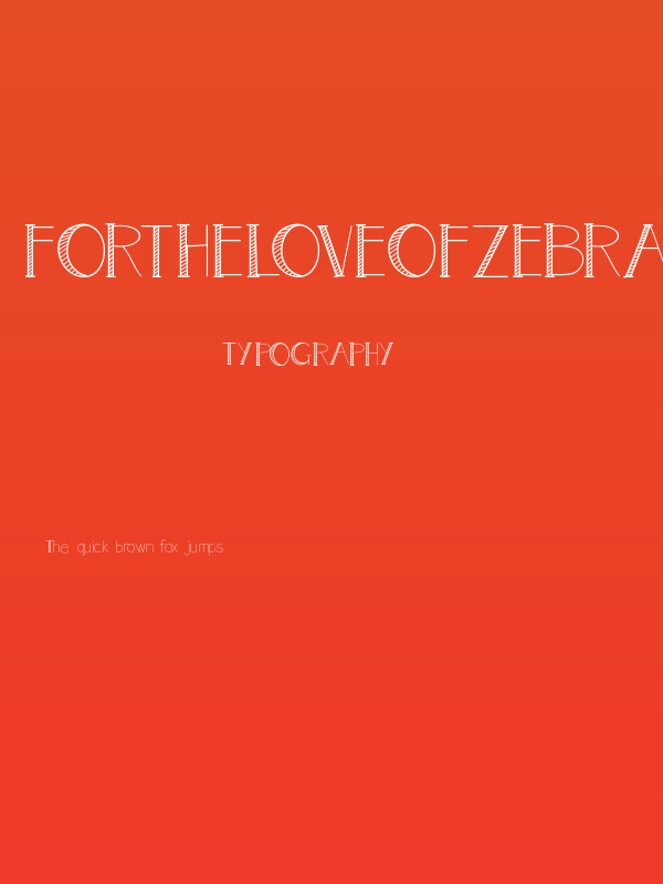 FortheloveofZebras Poster