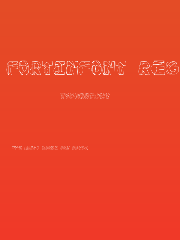 FortinFont-Regular Poster