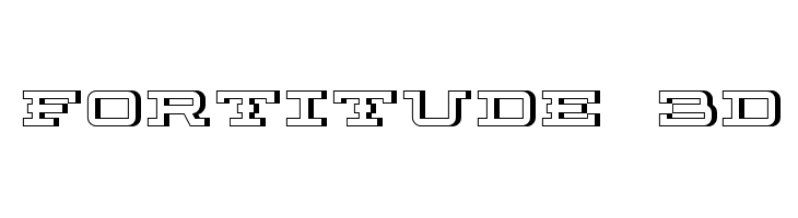 Fortitude 3D  免费字体下载