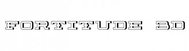 Fortitude 3D  les polices de caractères gratuit tlcharger