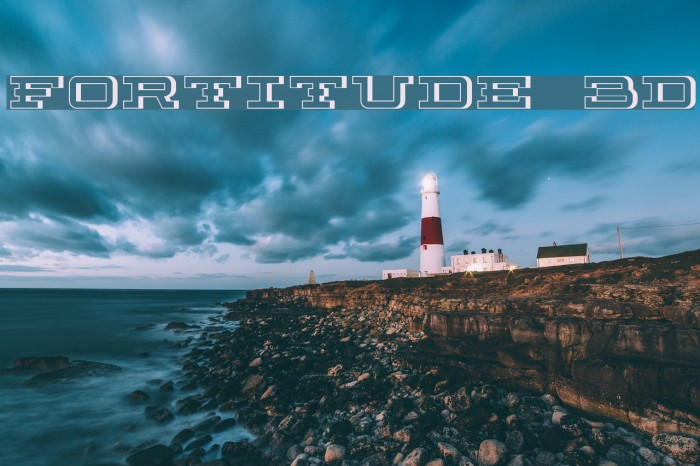 Fortitude 3D Font examples
