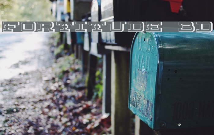 Fortitude 3D Font examples