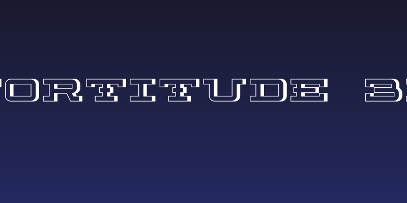 Fortitude 3D Social Header
