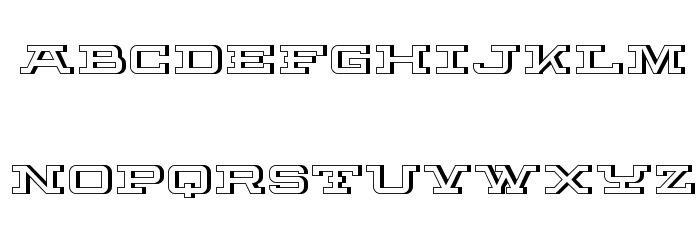 Fortitude 3D Font LOWERCASE