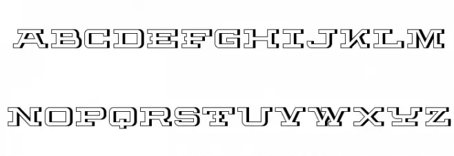 Fortitude 3D Font LOWERCASE