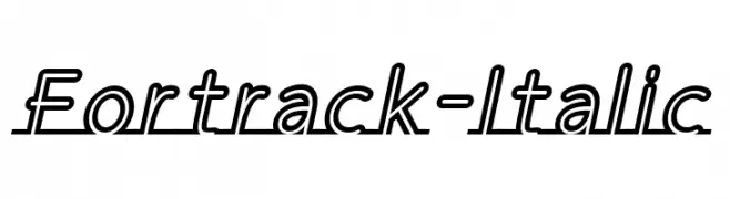 Fortrack-Italic  免费字体下载