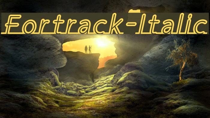 Fortrack-Italic Font examples