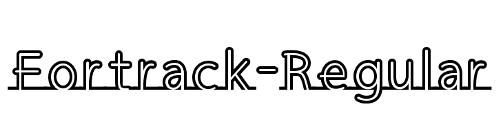 Fortrack-Regular  नि: शुल्क फ़ॉन्ट्स डाउनलोड