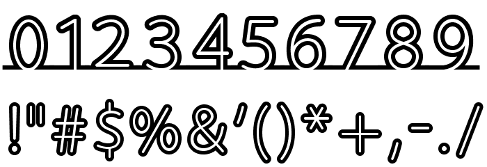 Fortrack-Regular Font OTHER CHARS