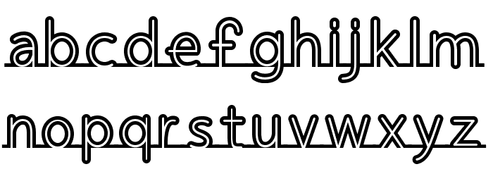 Fortrack-Regular Font LOWERCASE