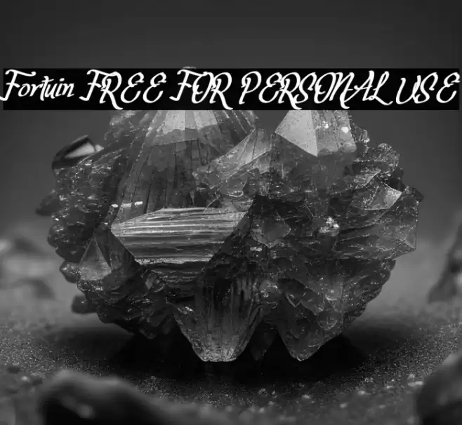 Fortuin FREE FOR PERSONAL USE Font examples