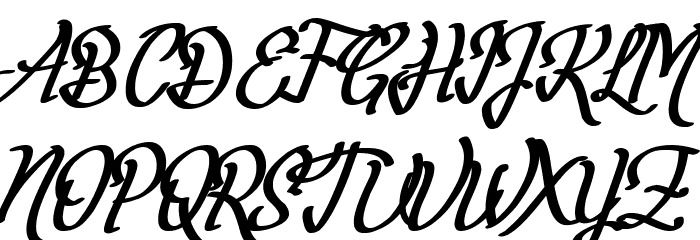 Fortuin Handlettering Font UPPERCASE