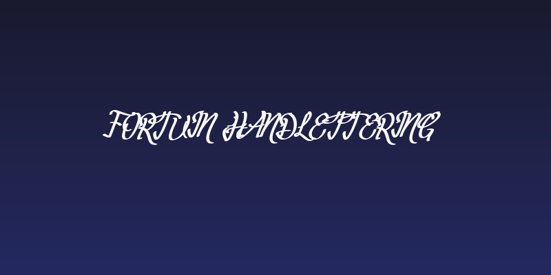 Fortuin Handlettering Social Header