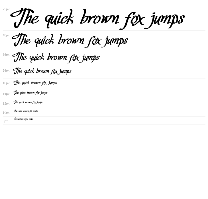 Fortuin Handlettering Waterfall