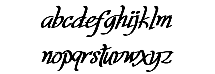 Fortuin Handlettering Font LOWERCASE