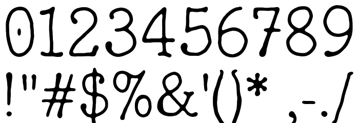 FortuitousMouse Font OTHER CHARS