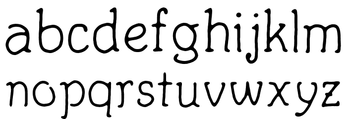 FortuitousMouse Font LOWERCASE