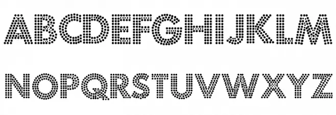 Fortuna Dot フォント 大文字