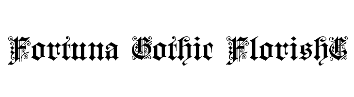 Fortuna Gothic FlorishC  Frei Schriftart Herunterladen