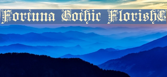 Fortuna Gothic FlorishC Example 1