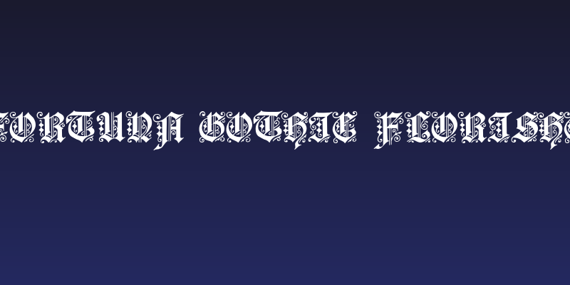 Fortuna Gothic FlorishC Social Header