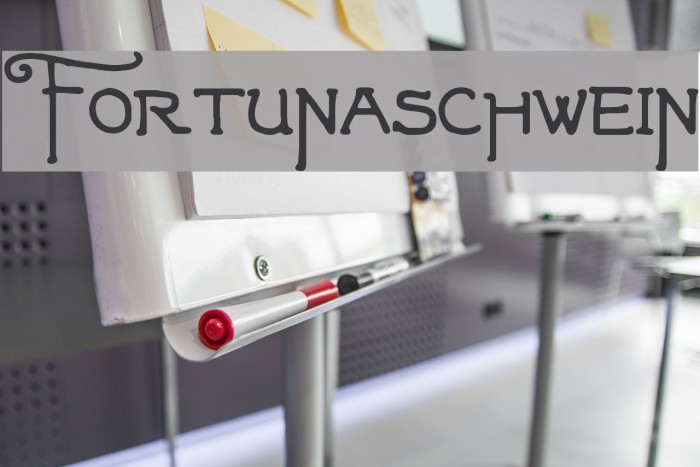 Fortunaschwein Font examples