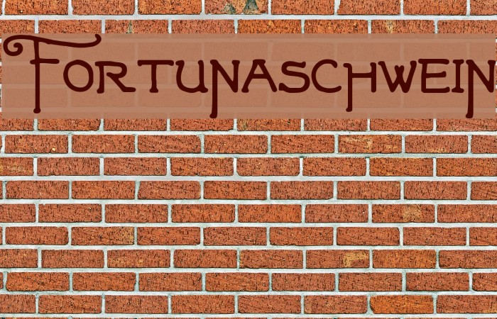 Fortunaschwein Font examples