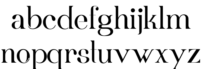 Fortunata Font LOWERCASE