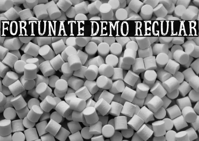Fortunate DEMO Regular Font examples
