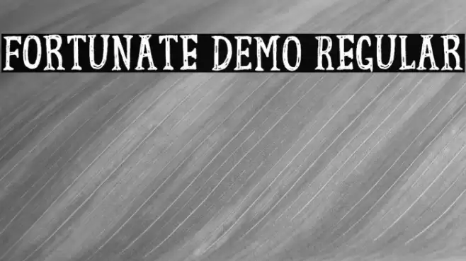 Fortunate DEMO Regular Font examples
