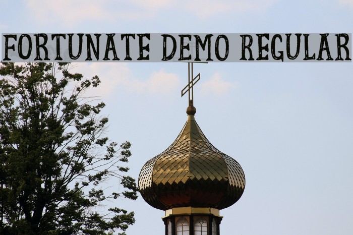 Fortunate DEMO Regular Font examples