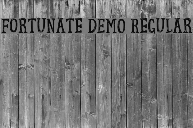 Fortunate DEMO Regular Font examples