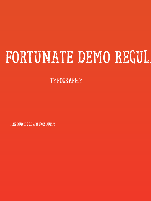 Fortunate DEMO Regular Poster