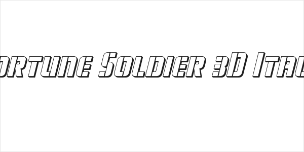 Fortune Soldier 3D Italic Logo