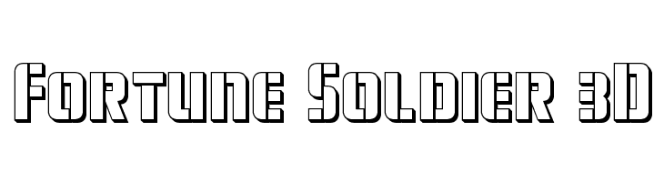 Fortune Soldier 3D  Descarca Fonturi Gratis