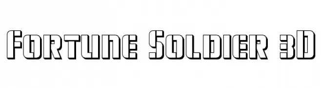 Fortune Soldier 3D  नि: शुल्क फ़ॉन्ट्स डाउनलोड