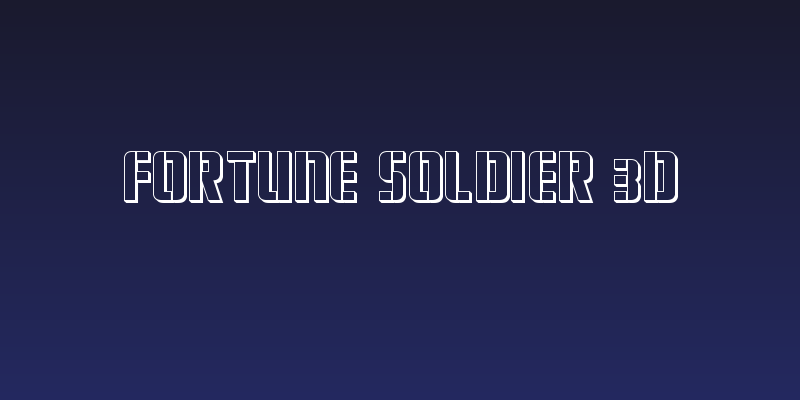 Fortune Soldier 3D Social Header