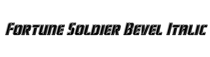 Fortune Soldier Bevel Italic  नि: शुल्क फ़ॉन्ट्स डाउनलोड