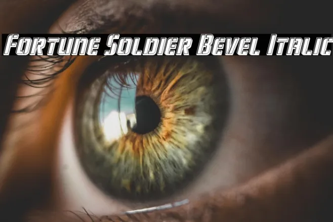 Fortune Soldier Bevel Italic Example 3