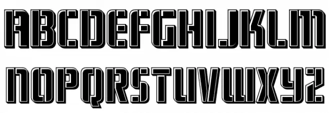 Fortune Soldier Bevel Шрифта ВЕРХНИЙ