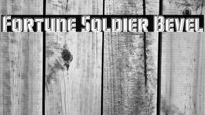 Fortune Soldier Bevel Font examples