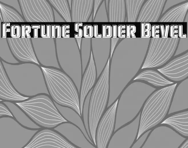 Fortune Soldier Bevel Font examples