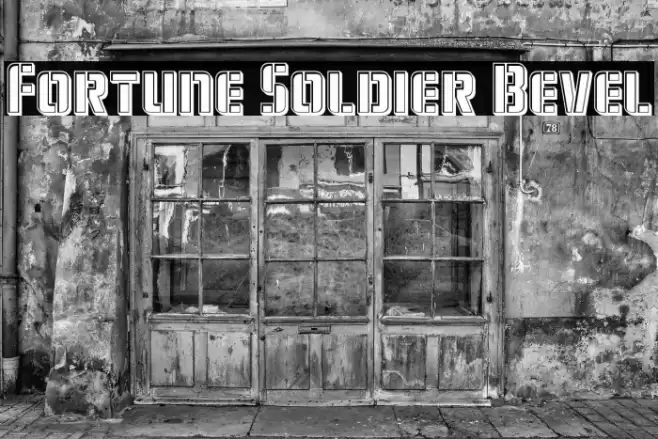Fortune Soldier Bevel Font examples