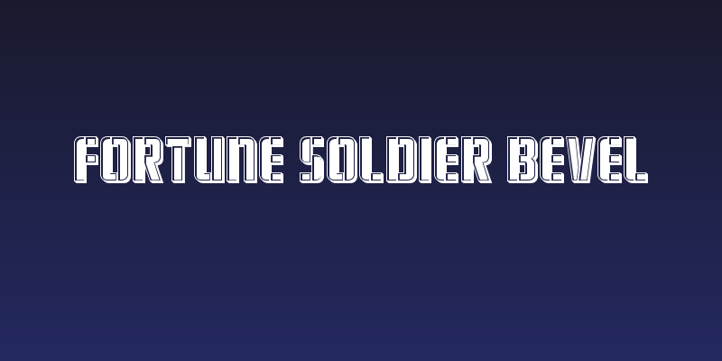 Fortune Soldier Bevel Social Header