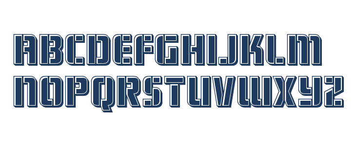 Fortune Soldier Bevel Lowercase