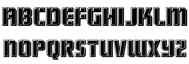 Fortune Soldier Bevel 字体 小写