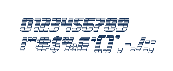 Fortune Soldier Chrome Italic Other Characters