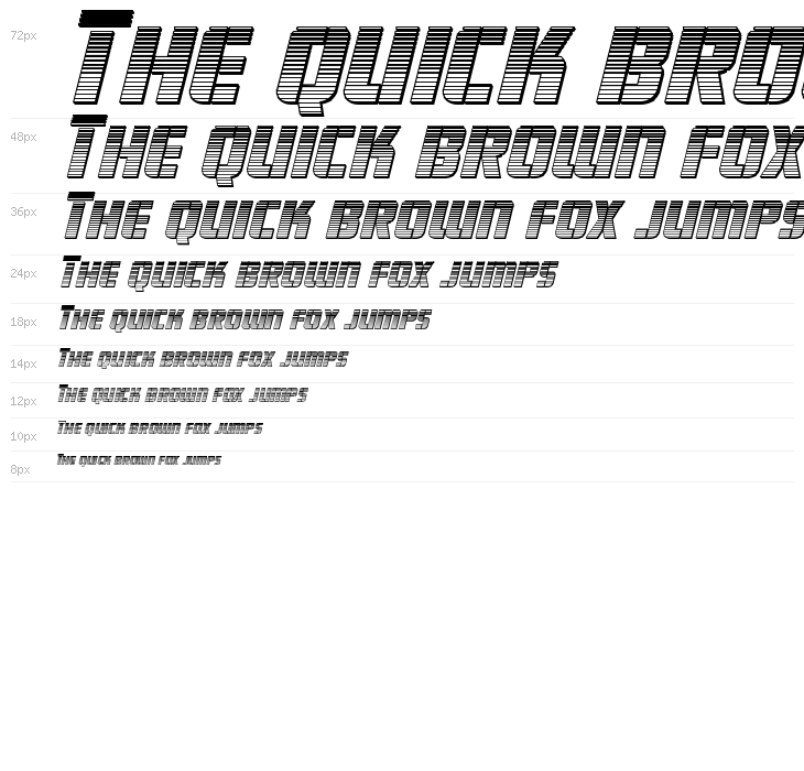 Fortune Soldier Chrome Italic Waterfall